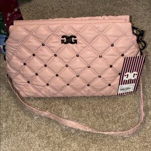 Chic Pink Quilted Crossbody Bag